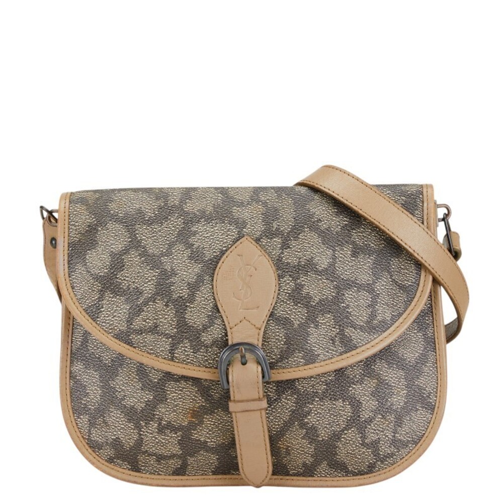 Saint Laurent crossbody shoulder bag Beige Pink Tan leather